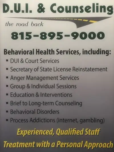 DUI Counseling & Behavioral Health Services of DeKalb Kendall Counties - Mental health facility in Plano offering Individual Counseling, Group Counseling services